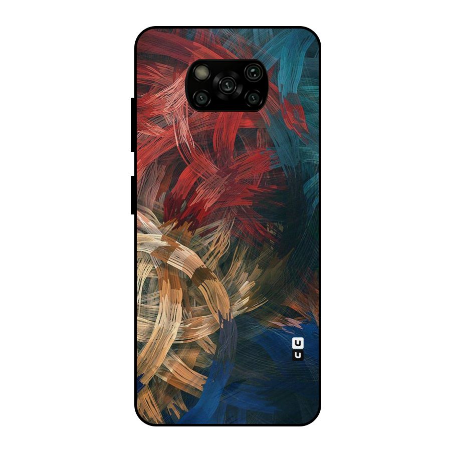 Artsy Colors Metal Back Case for Poco X3
