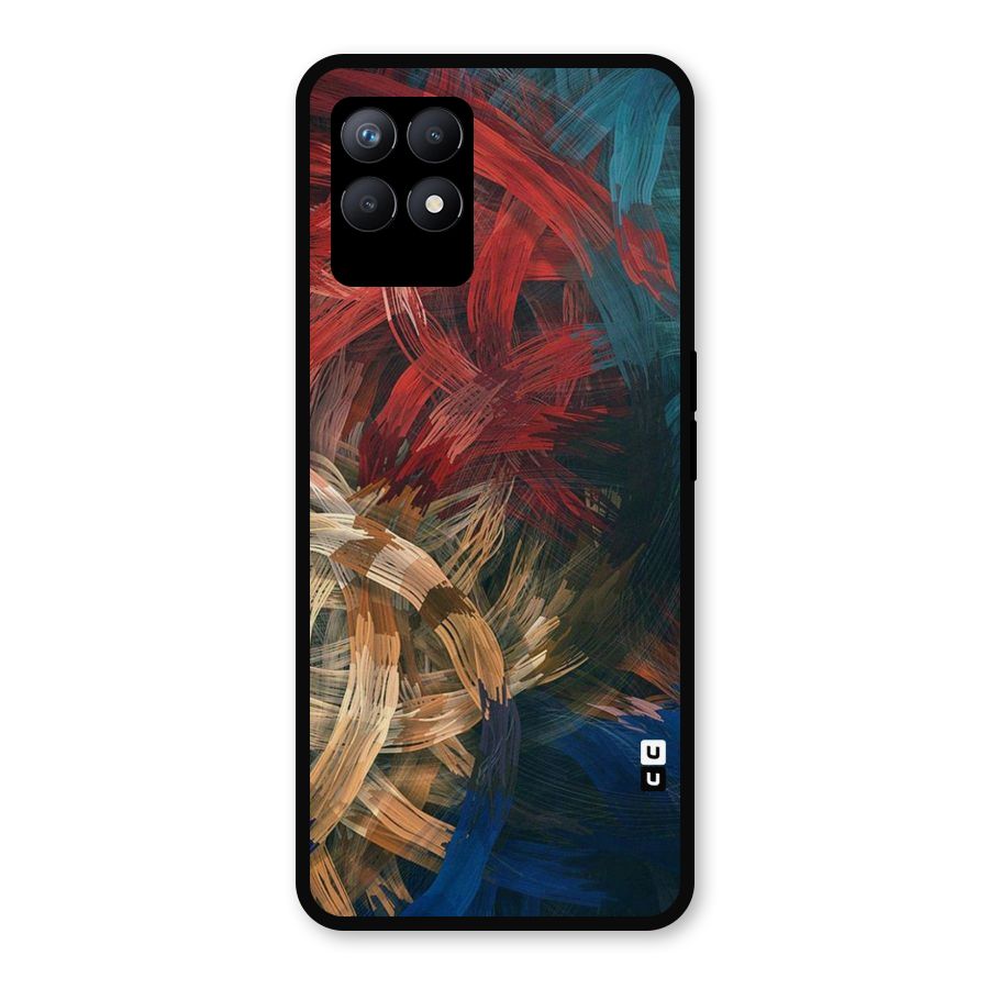 Artsy Colors Metal Back Case for Realme Narzo 50