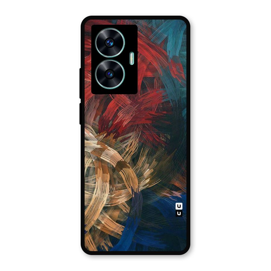 Artsy Colors Metal Back Case for Realme Narzo N55