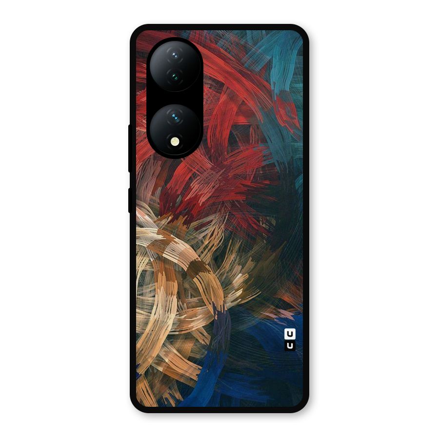 Artsy Colors Metal Back Case for Vivo Y100a