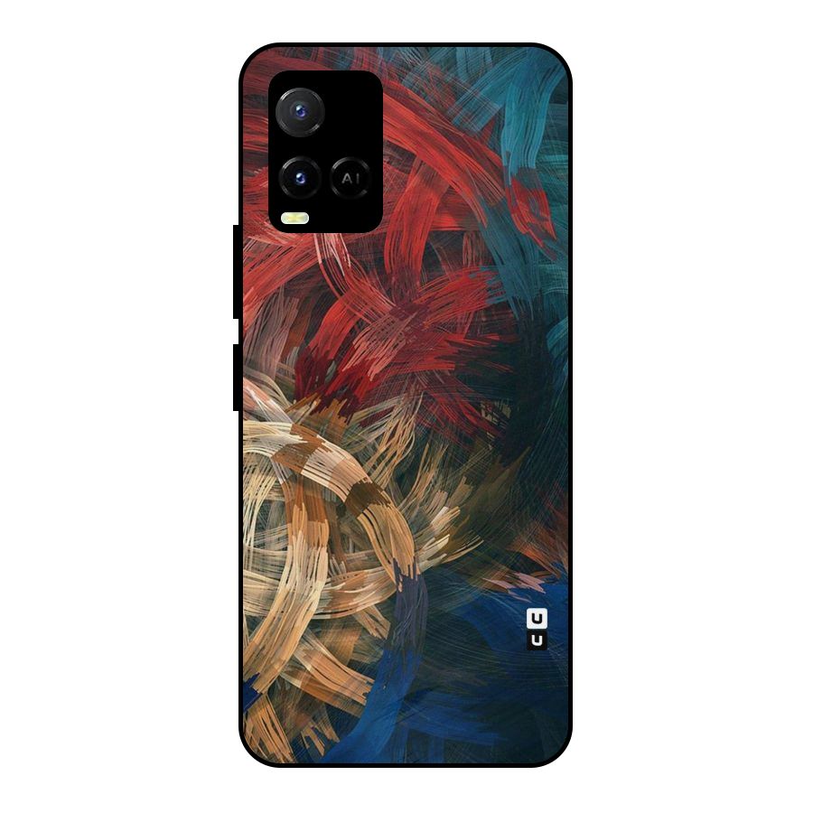 Artsy Colors Metal Back Case for Vivo Y21A