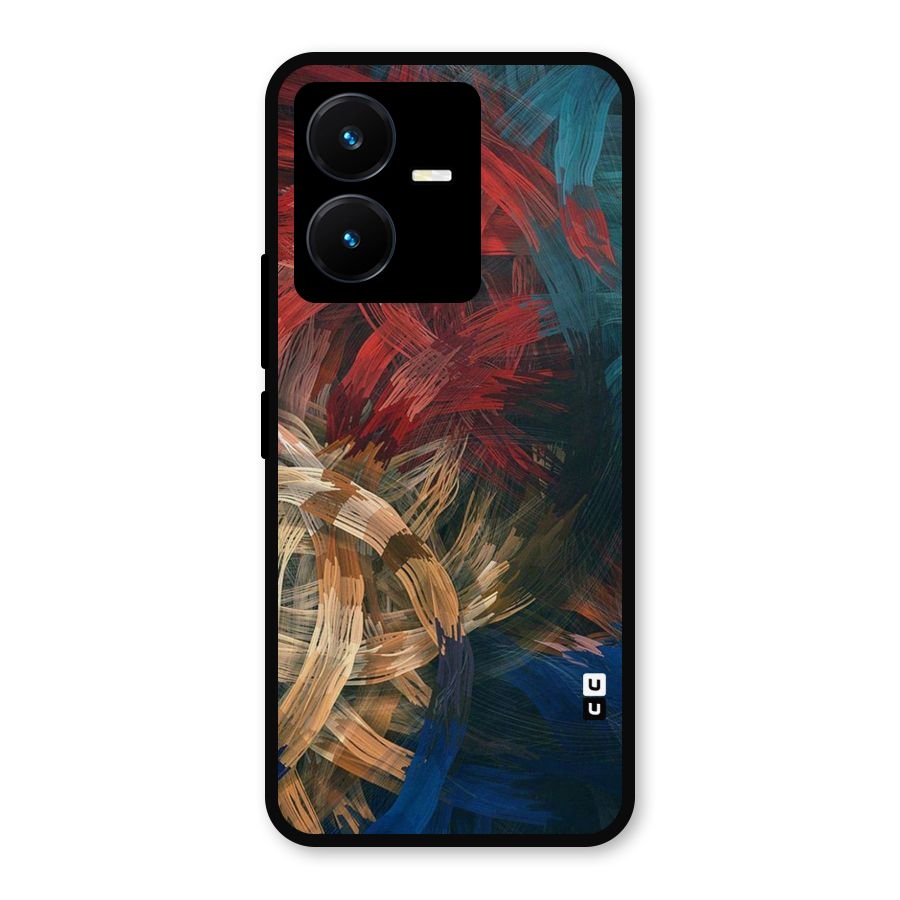 Artsy Colors Metal Back Case for Vivo Y22