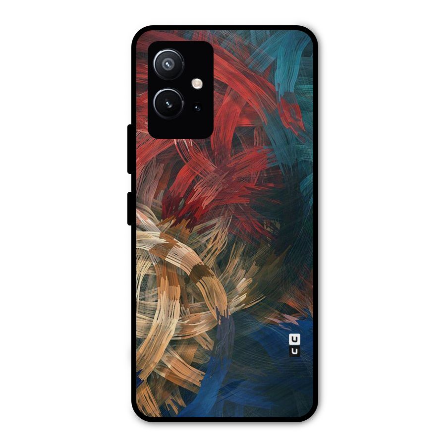 Artsy Colors Metal Back Case for Vivo Y75 5G