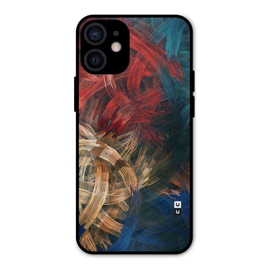 Artsy Colors Metal Back Case for iPhone 12 Mini
