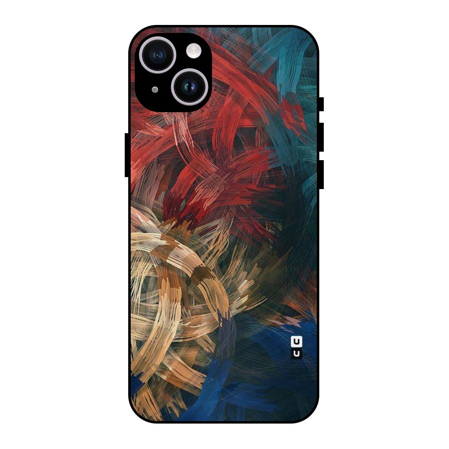 Artsy Colors Metal Back Case for iPhone 14 Plus