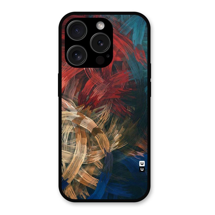 Artsy Colors Metal Back Case for iPhone 15 Pro