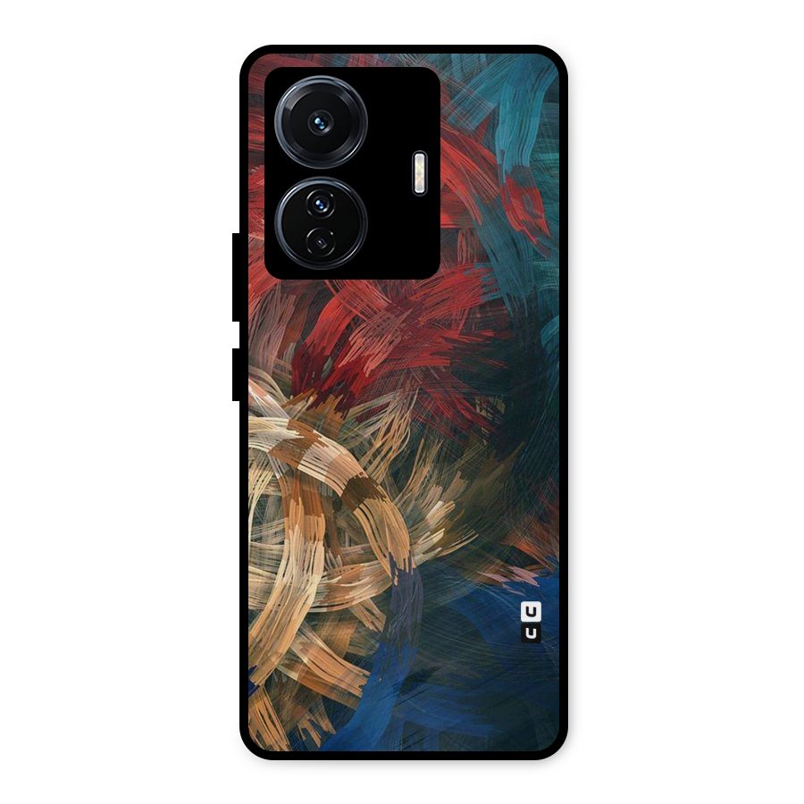 Artsy Colors Metal Back Case for iQOO Z6