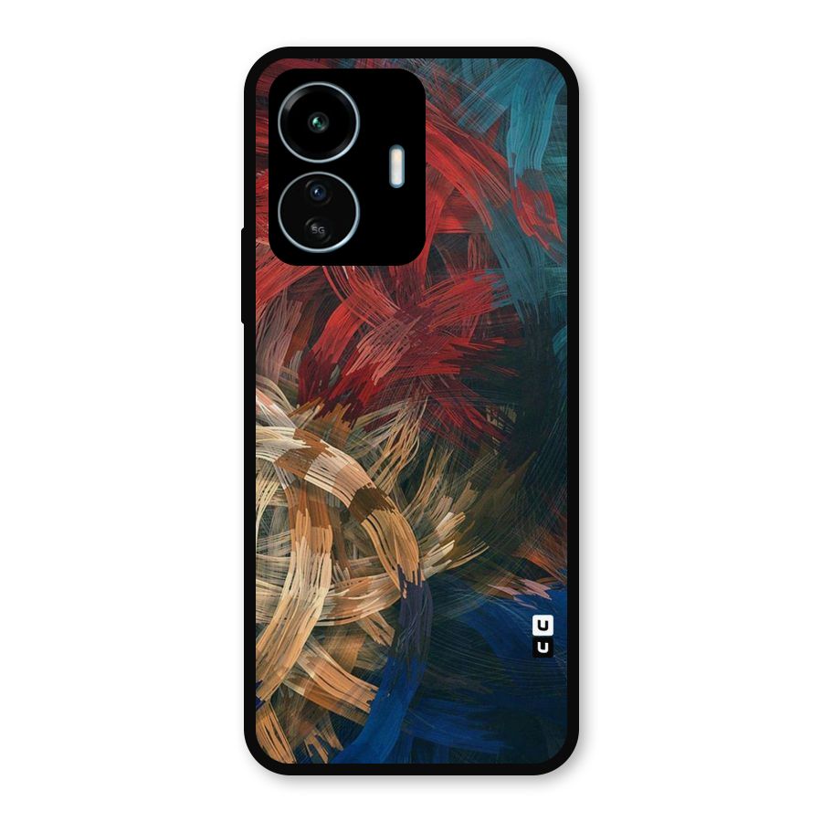 Artsy Colors Metal Back Case for vivo iQOO Z6 Lite 5G
