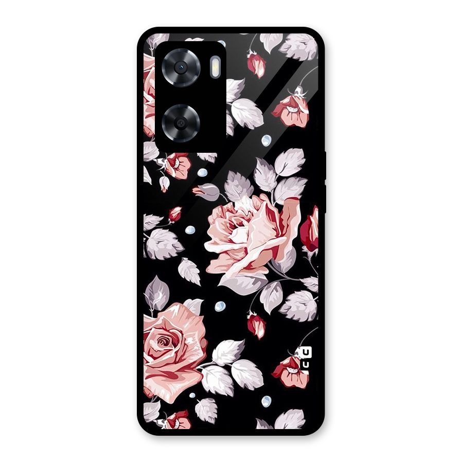 Artsy Floral Glass Back Case for OnePlus Nord N20 SE