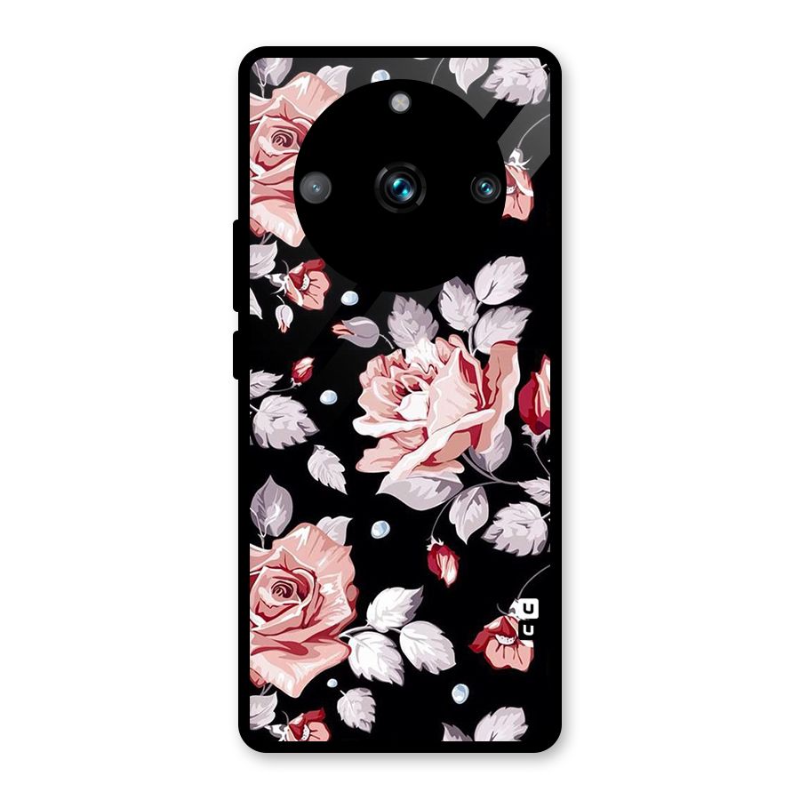 Artsy Floral Glass Back Case for Realme 11 Pro Plus
