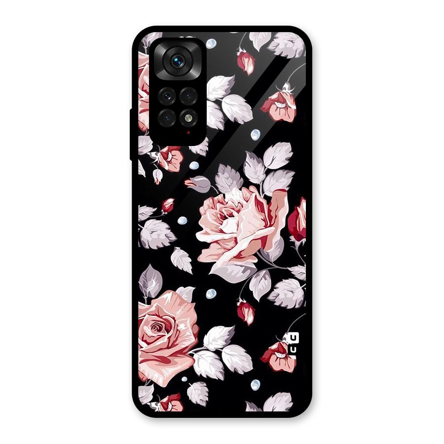 Artsy Floral Glass Back Case for Redmi Note 11S