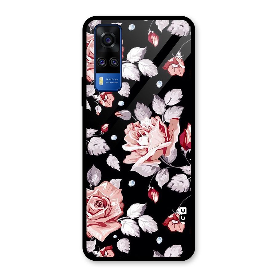 Artsy Floral Glass Back Case for Vivo Y31