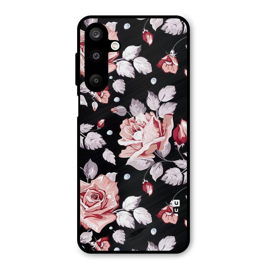 Artsy Floral Metal Back Case for Galaxy M16