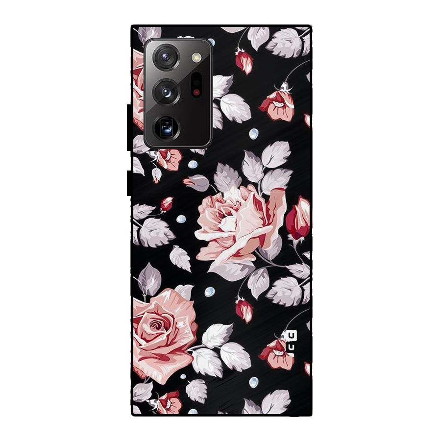 Artsy Floral Metal Back Case for Galaxy Note 20 Ultra