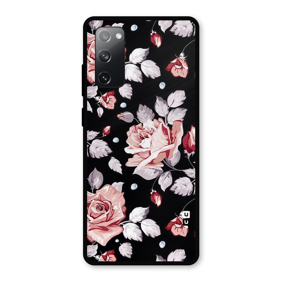 Artsy Floral Metal Back Case for Galaxy S20 FE 5G