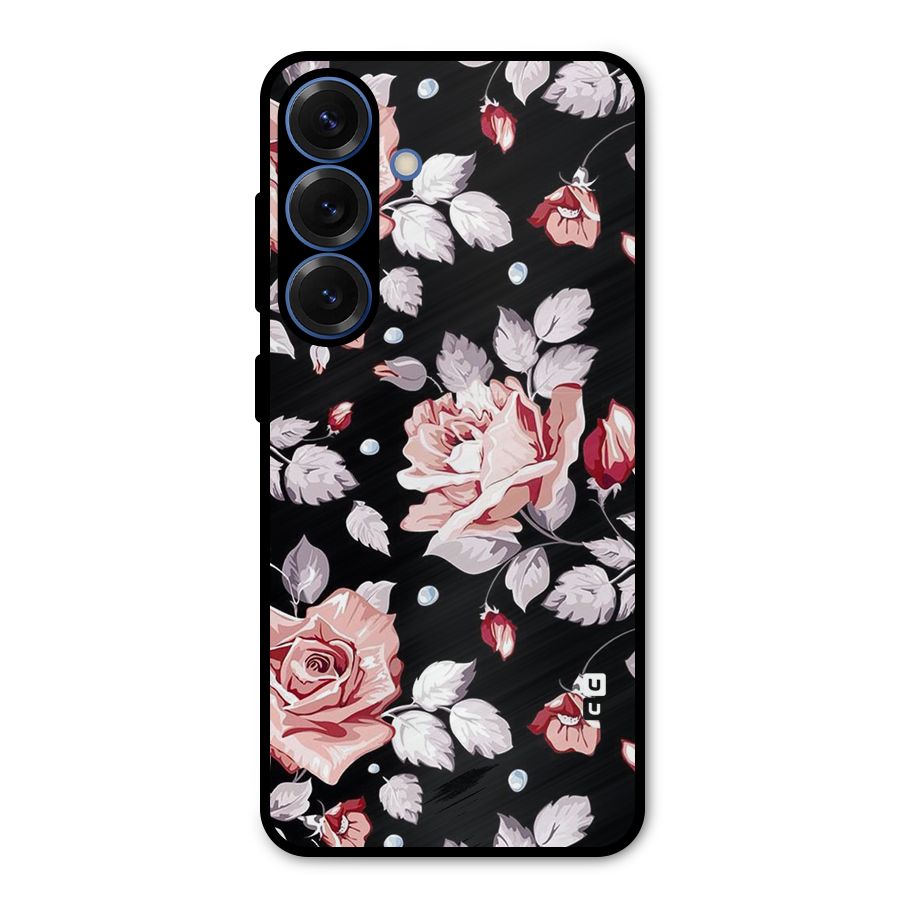 Artsy Floral Metal Back Case for Galaxy S25