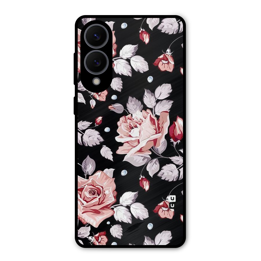 Artsy Floral Metal Back Case for Galaxy S25 Edge