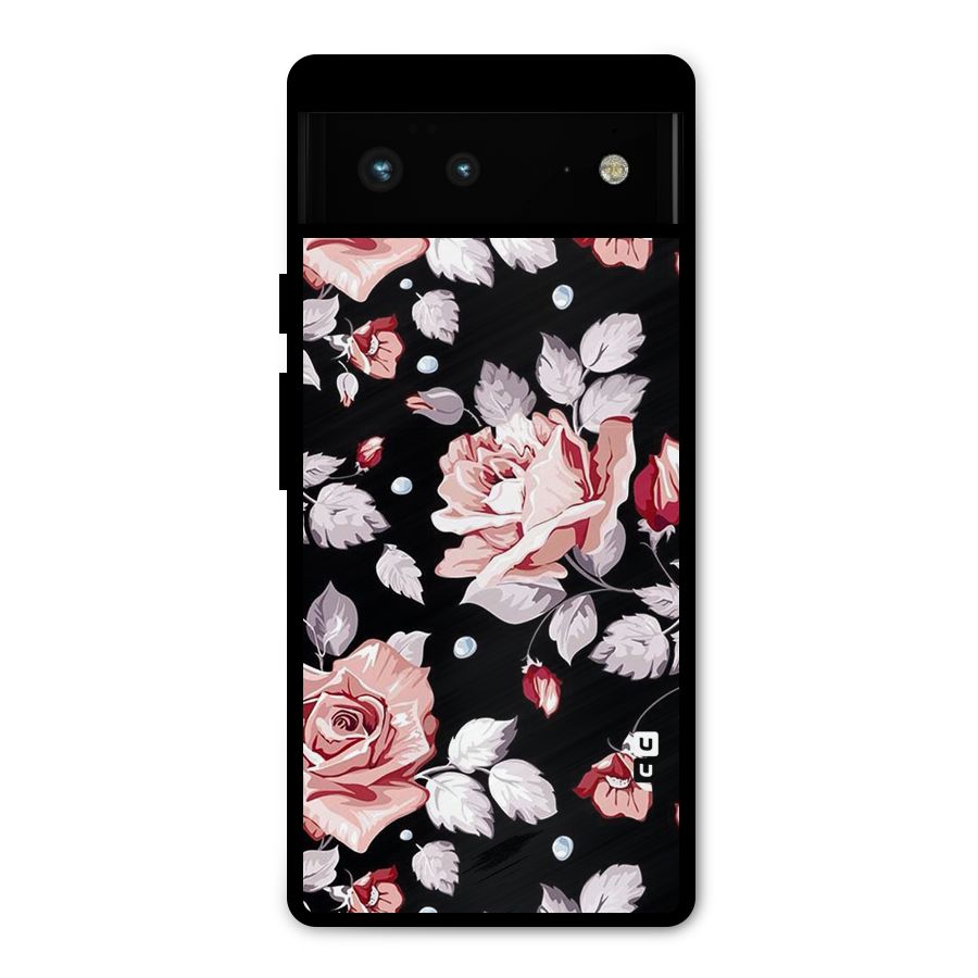 Artsy Floral Metal Back Case for Google Pixel 6