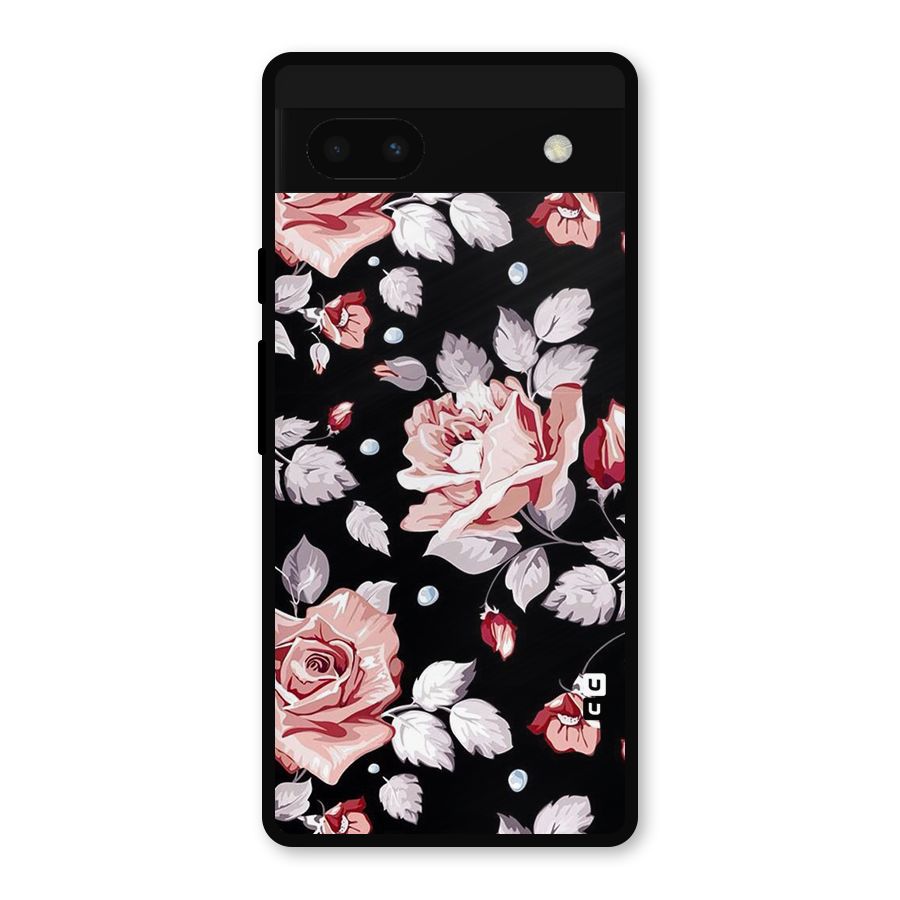 Artsy Floral Metal Back Case for Google Pixel 6a