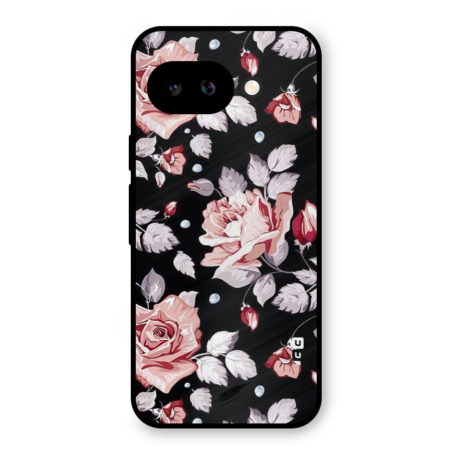 Artsy Floral Metal Back Case for Google Pixel 9a