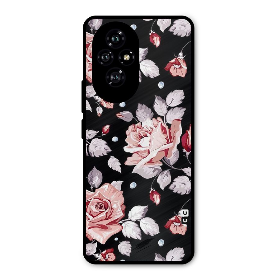 Artsy Floral Metal Back Case for Honor 200