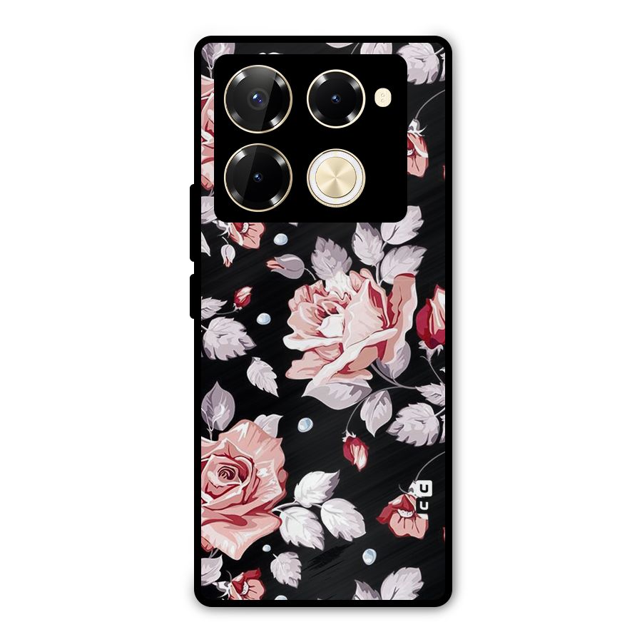 Artsy Floral Metal Back Case for Infinix Note 40 Pro