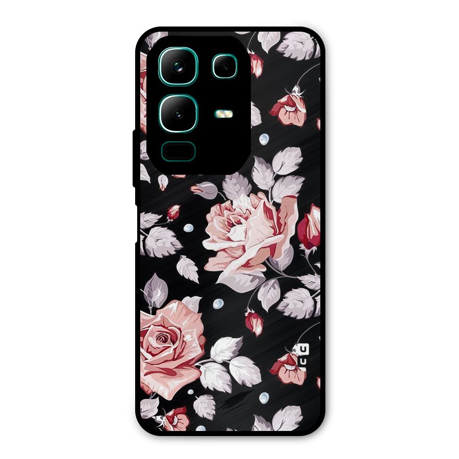 Artsy Floral Metal Back Case for Infinix Note 50x