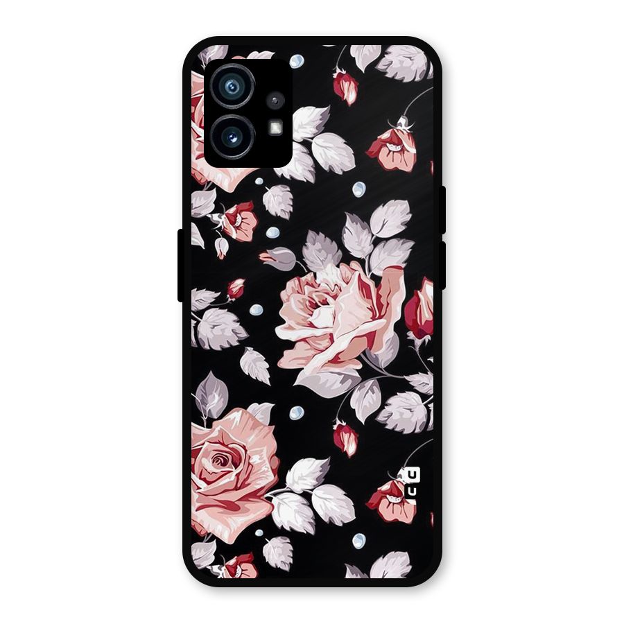 Artsy Floral Metal Back Case for Nothing Phone 1