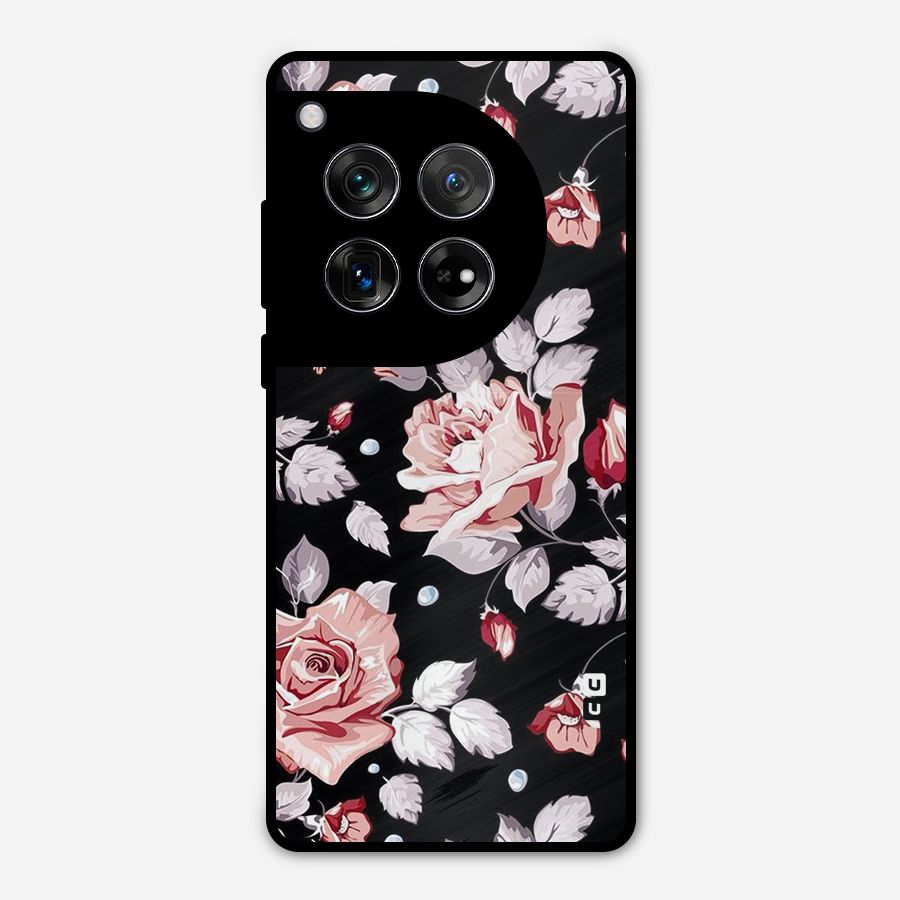 Artsy Floral Metal Back Case for OnePlus 12