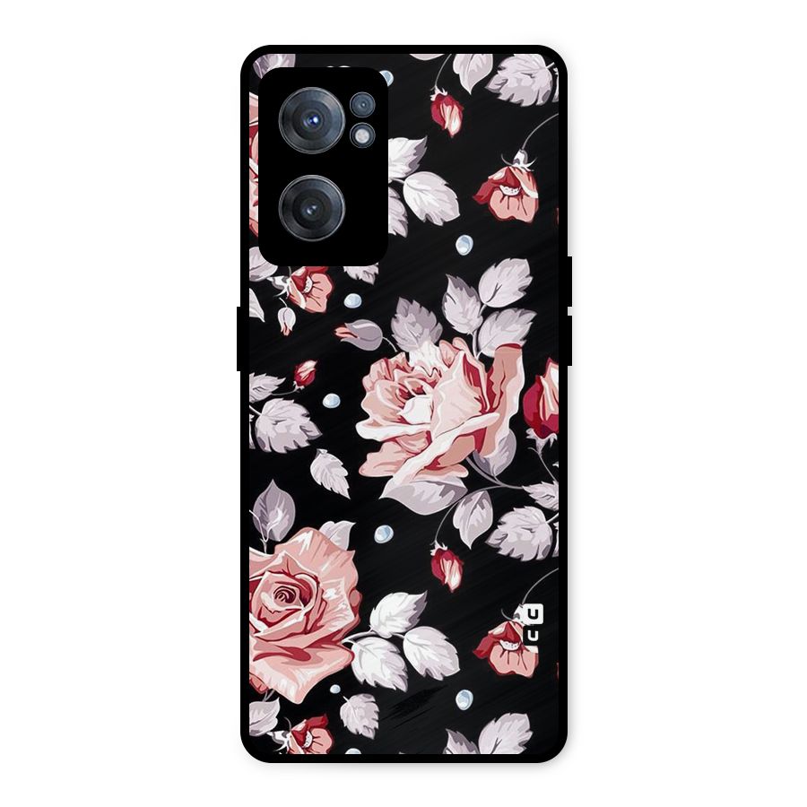 Artsy Floral Metal Back Case for OnePlus Nord CE 2 5G