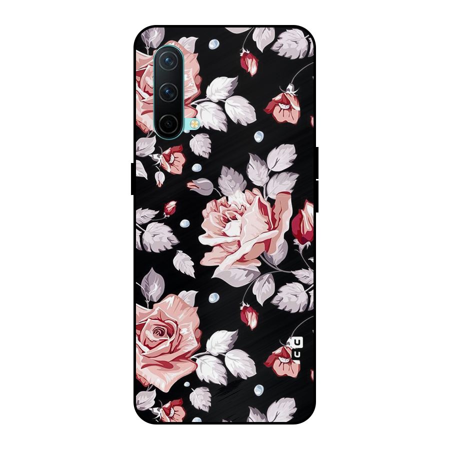 Artsy Floral Metal Back Case for OnePlus Nord CE 5G