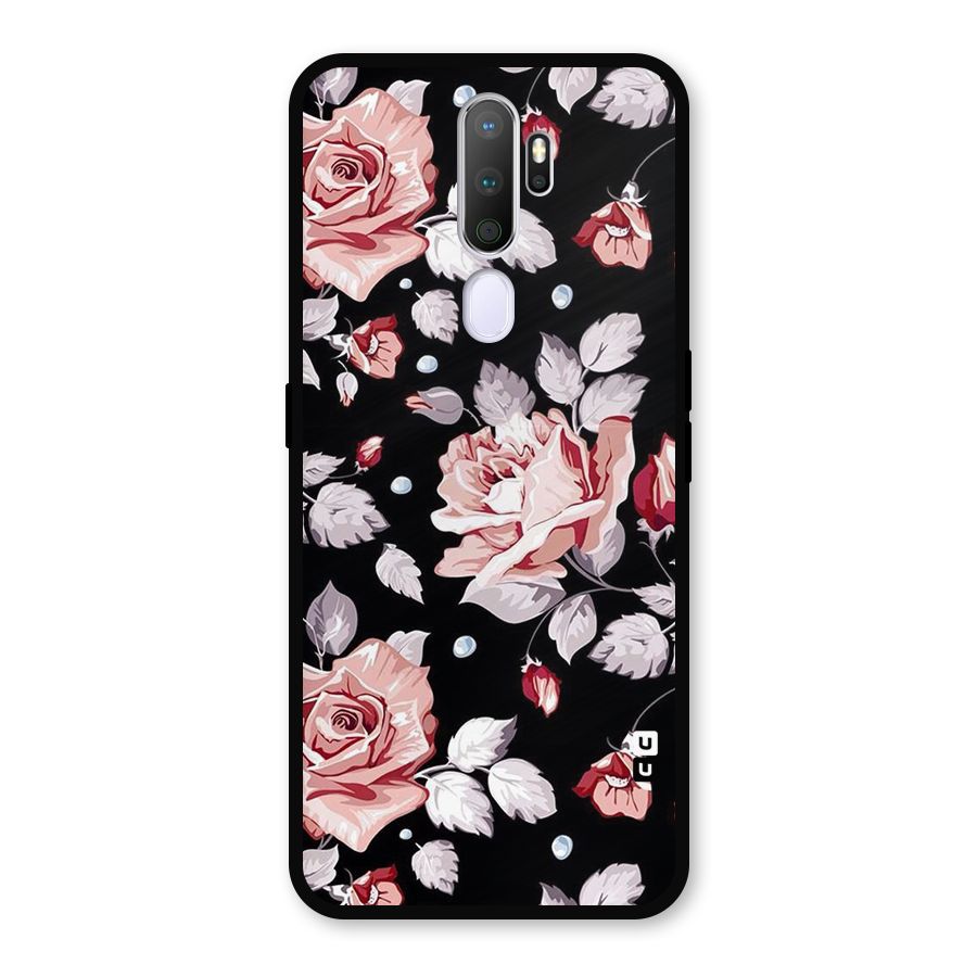Artsy Floral Metal Back Case for Oppo A9 (2020)