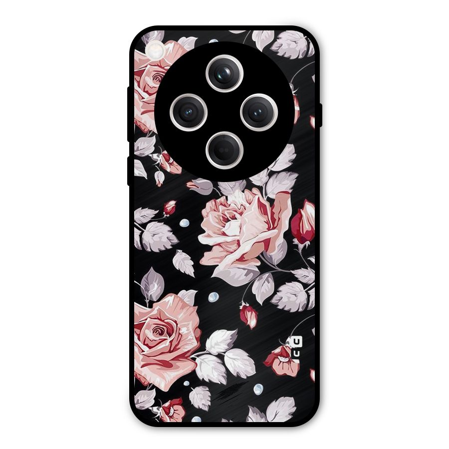 Artsy Floral Metal Back Case for Oppo Find X8