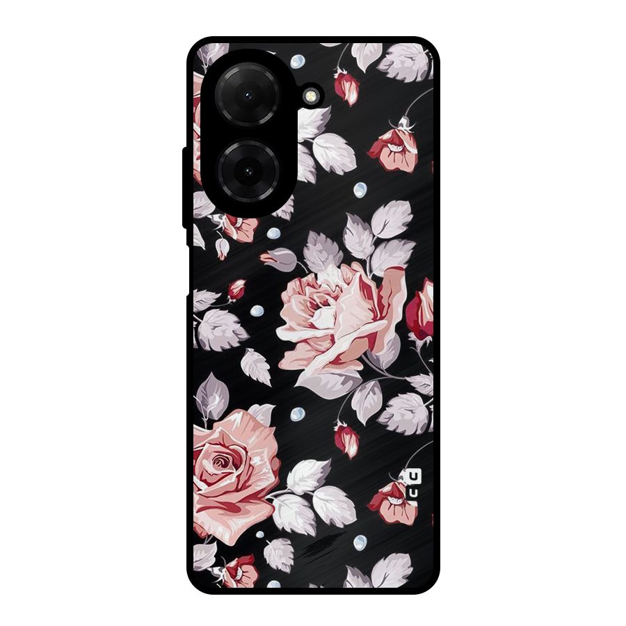 Artsy Floral Metal Back Case for Poco C71