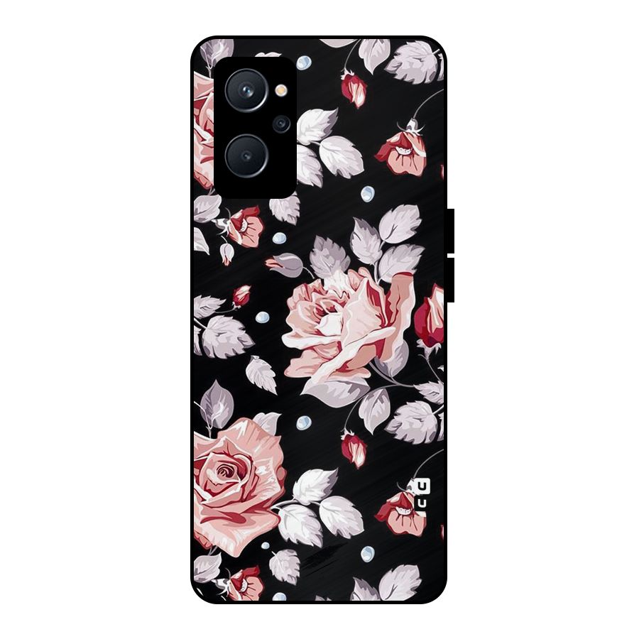 Artsy Floral Metal Back Case for Realme 9i 5G