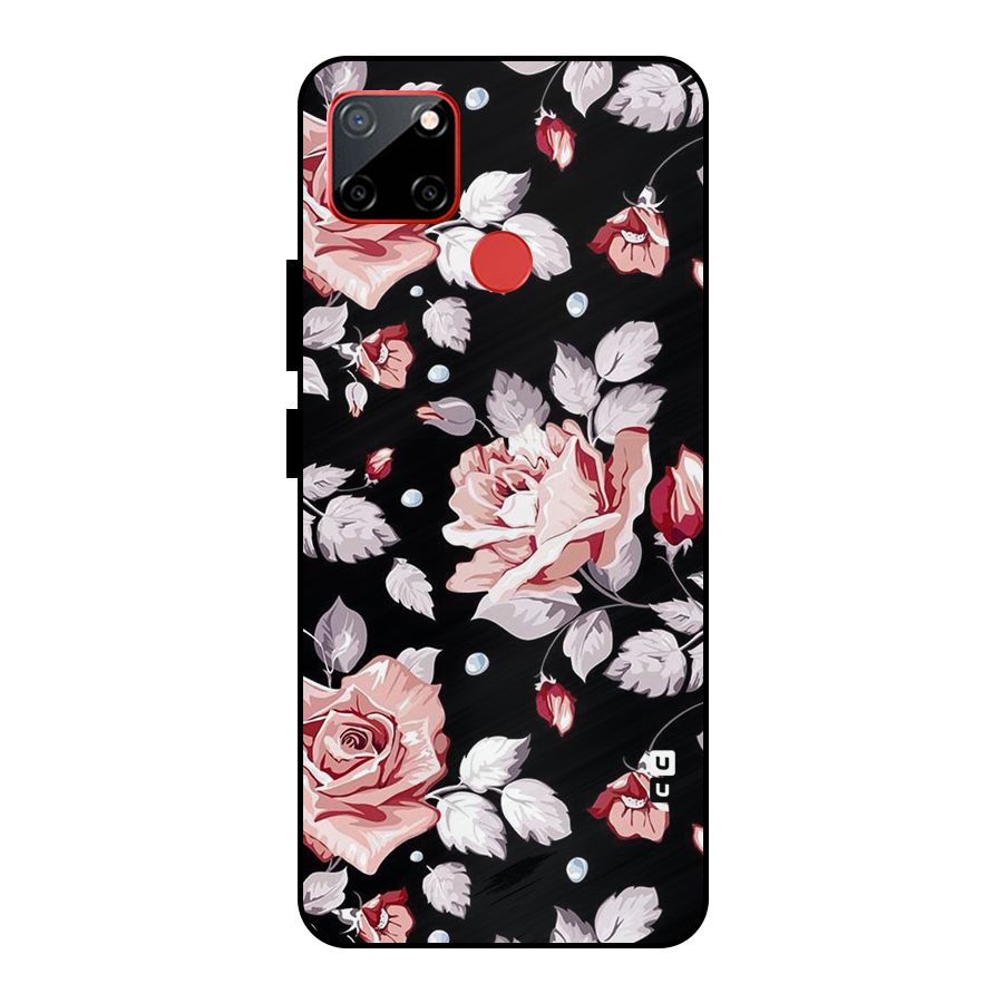 Artsy Floral Metal Back Case for Realme C12