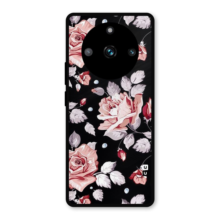 Artsy Floral Metal Back Case for Realme Narzo 60 Pro