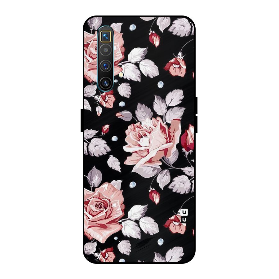 Artsy Floral Metal Back Case for Realme X3 SuperZoom