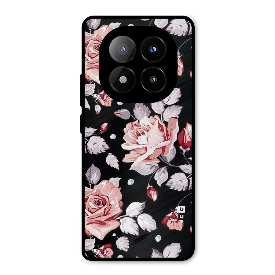 Artsy Floral Metal Back Case for Redmi Note 14 Pro Plus 5G