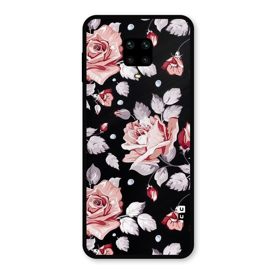 Artsy Floral Metal Back Case for Redmi Note 9 Pro
