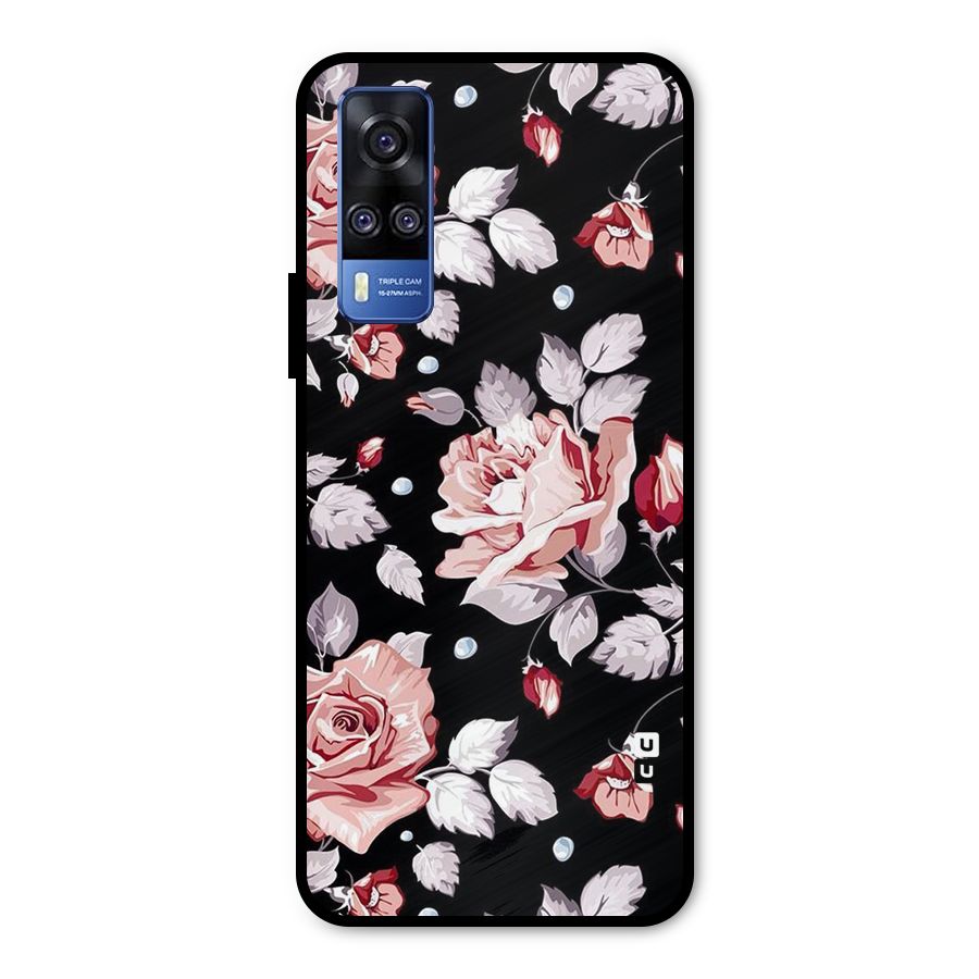 Artsy Floral Metal Back Case for Vivo Y31