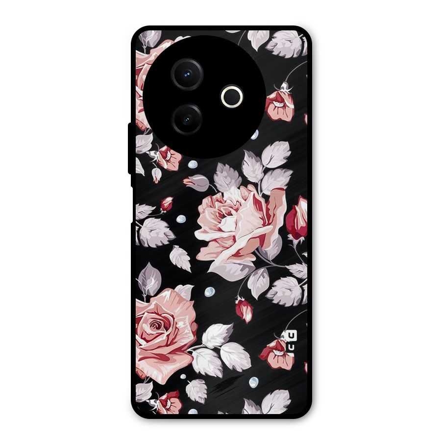 Artsy Floral Metal Back Case for Vivo Y39