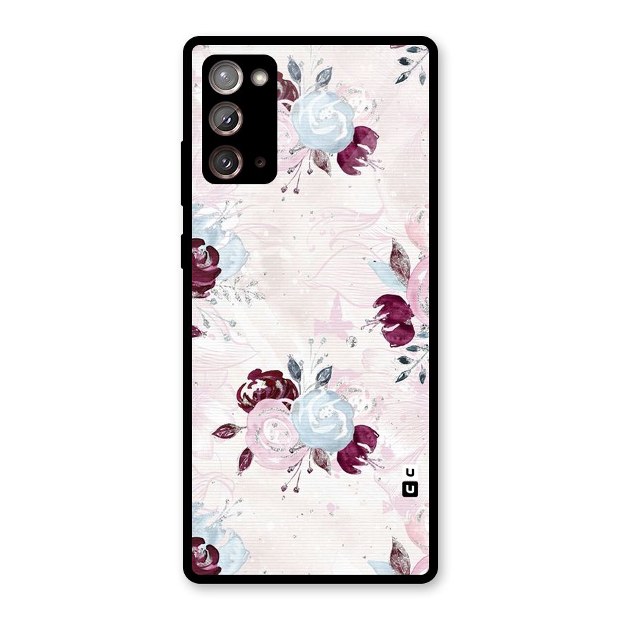 Artsy Florasy Glass Back Case for Galaxy Note 20