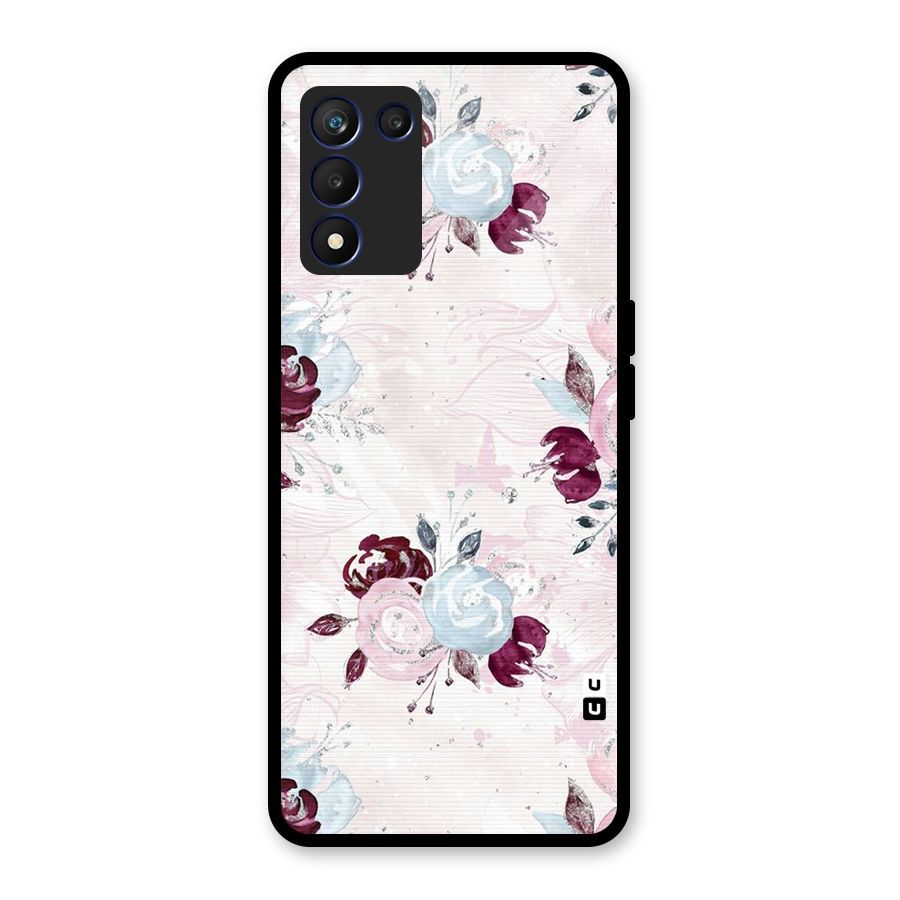 Artsy Florasy Glass Back Case for Realme 9 5G Speed