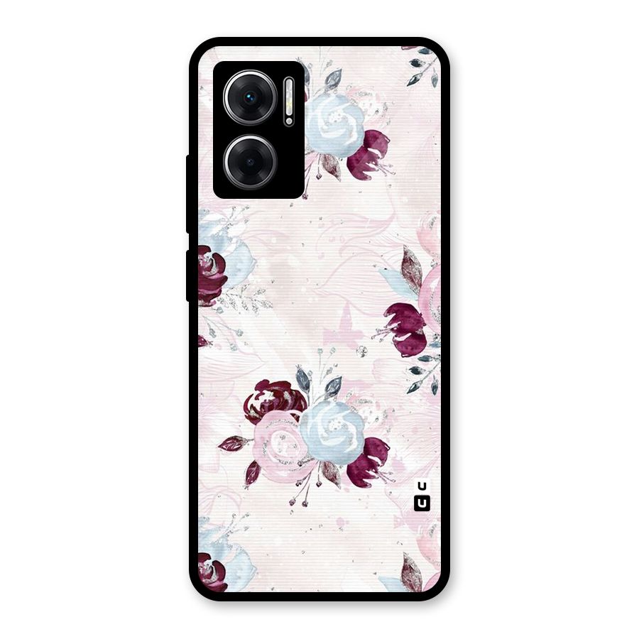 Artsy Florasy Glass Back Case for Redmi 11 Prime 5G
