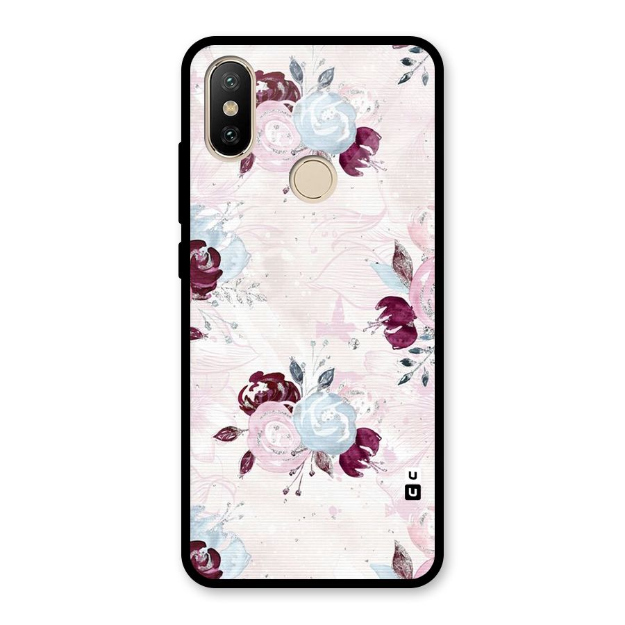 Artsy Florasy Glass Back Case for Redmi A2