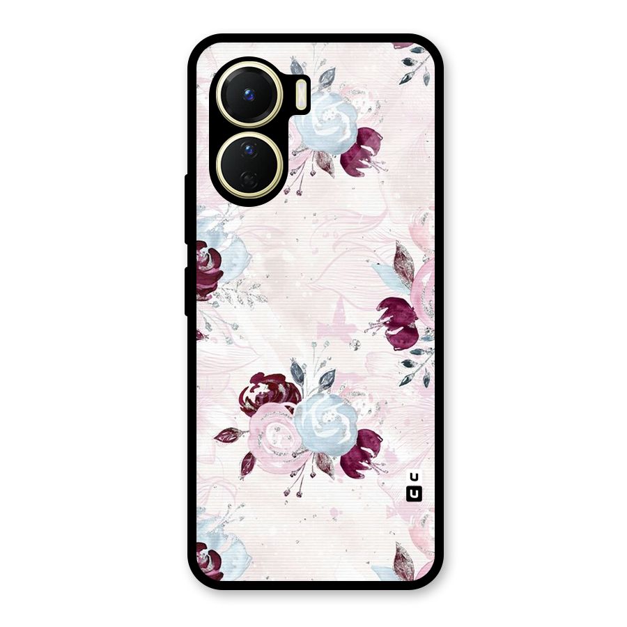 Artsy Florasy Glass Back Case for Vivo Y16