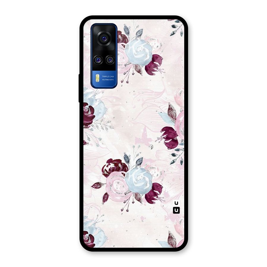Artsy Florasy Glass Back Case for Vivo Y31