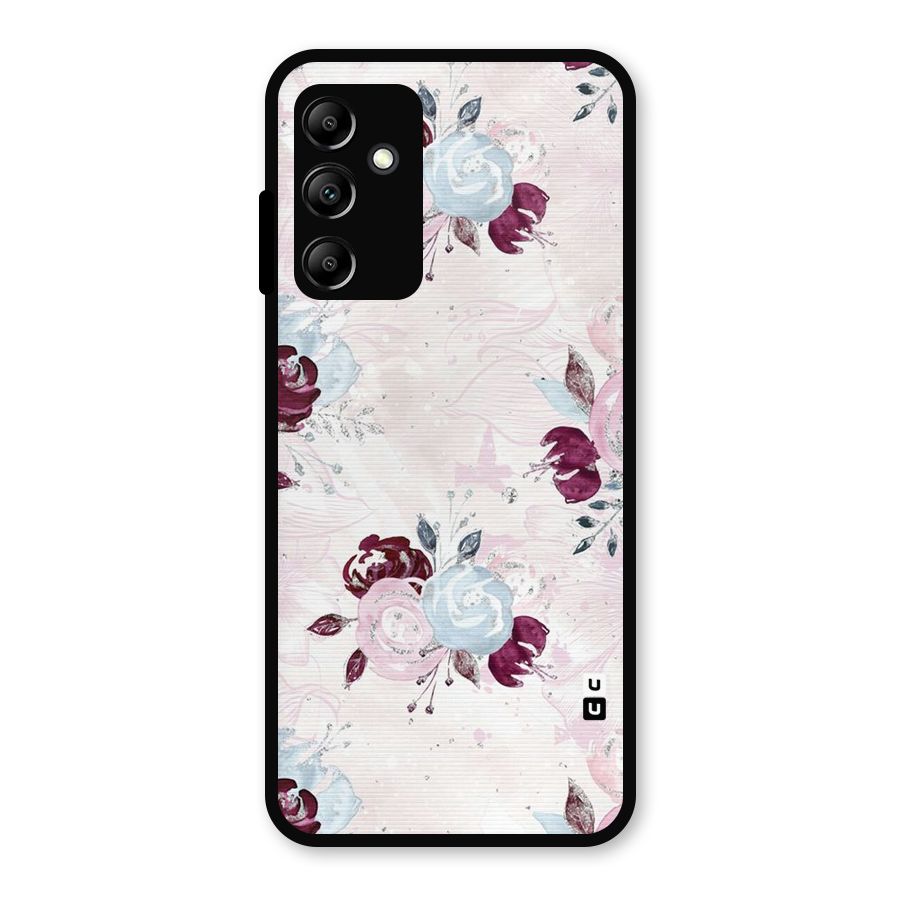 Artsy Florasy Metal Back Case for Galaxy A14 5G