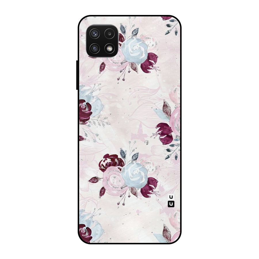 Artsy Florasy Metal Back Case for Galaxy A22 5G